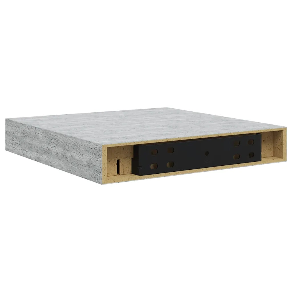 Scaffale a Parete Grigio Cemento 23x23,5x3,8 cm in MDF cod mxl 71469
