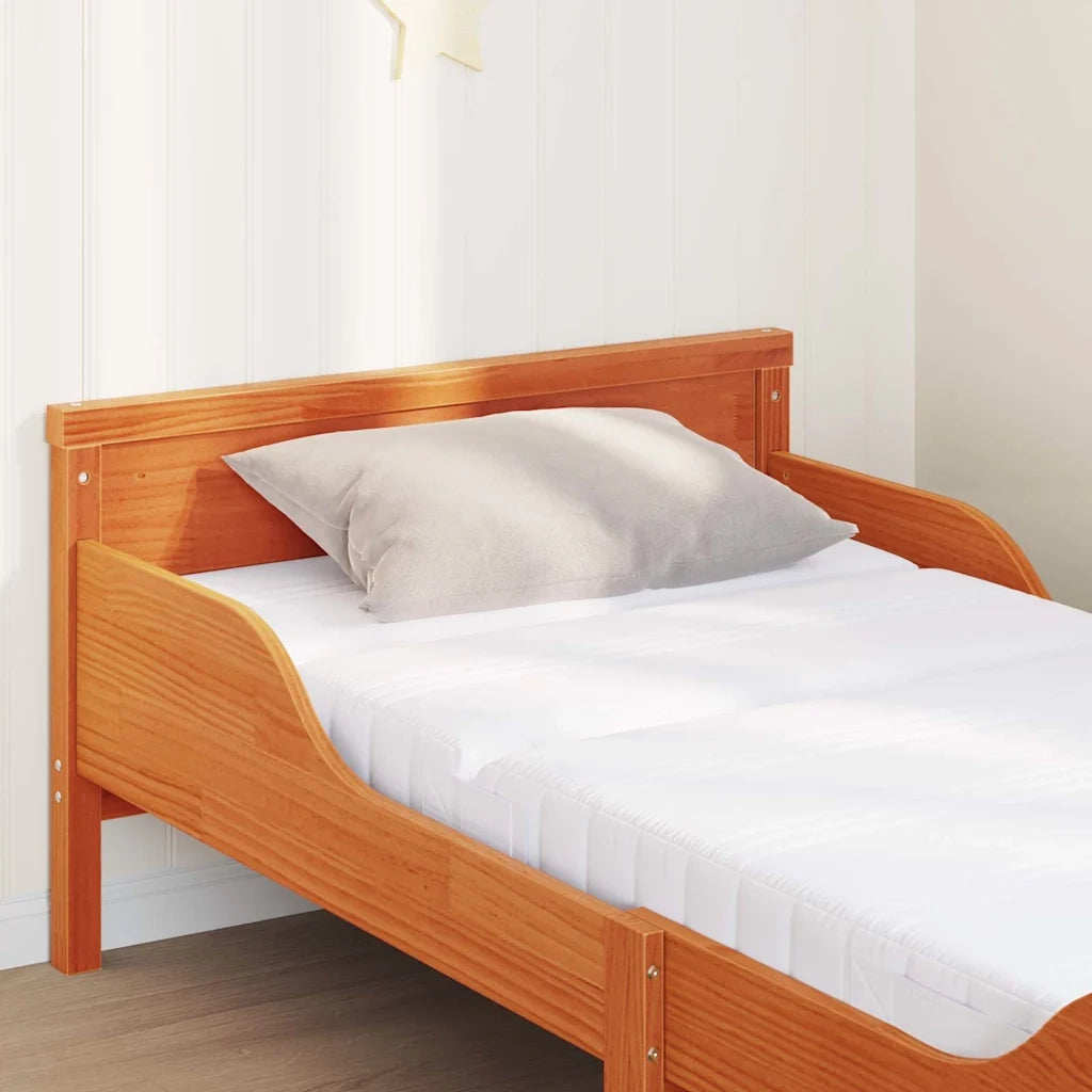 Struttura letto con materasso estensibile Marrone 80 x 200 cm