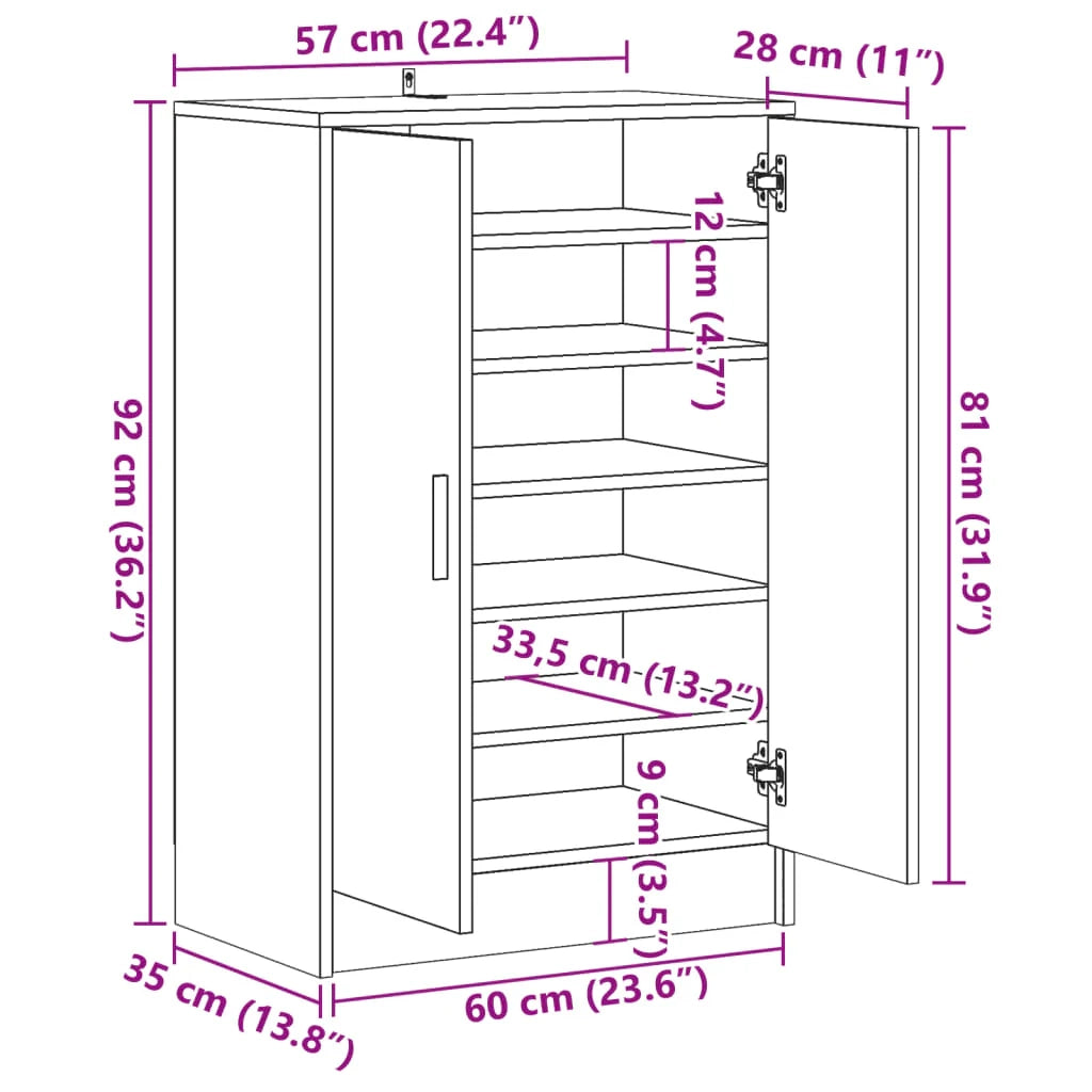 Scarpiera mobiletto portascarpe mobile per ingresso/corridoio/soggiorno fatto a mano legno ingegnerizzato marrone 02_0021530