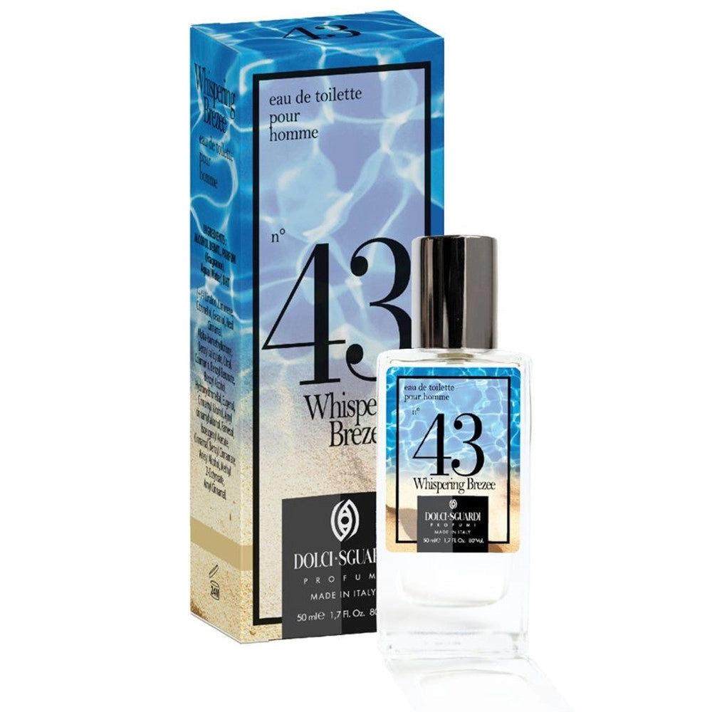 Trade Shop - Profumo Corpo Eau De Toilette Per Uomo Fragranza N°43 Whispering Breeze Da 50 Ml 003546 -