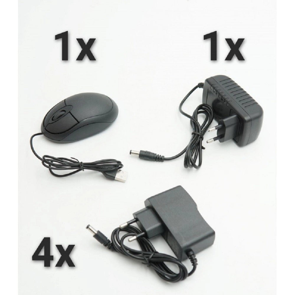 Trade Shop - Set Sistema Di Sorveglianza Registrazione 4k Hd Telecamera 4 Canali Cctv Q-s4pro -