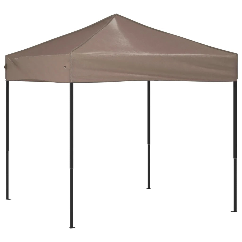 Tenda per Feste Pieghevole-Tenda Gazebo Tortora 2x2 m