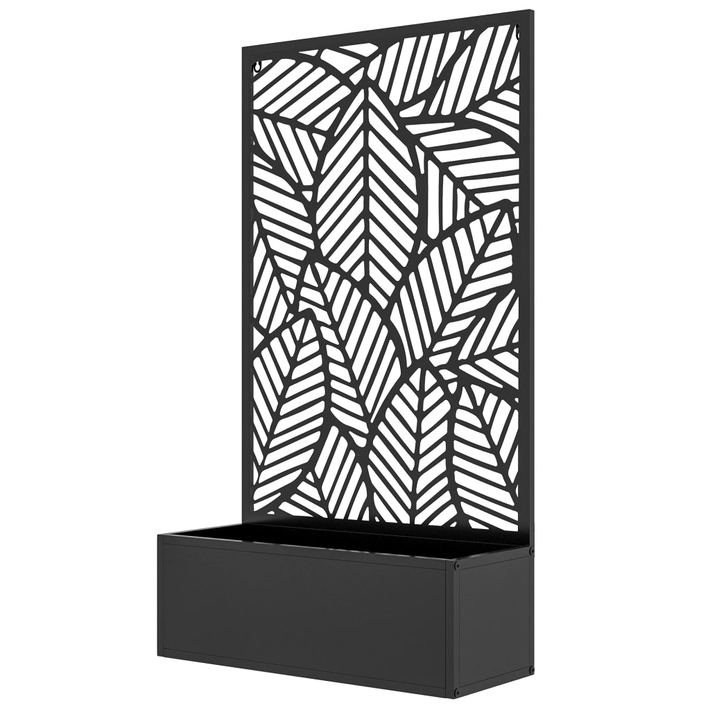 Parete divisoria per piante in metallo ¨C zephmum ¨C 61x23x113 cm nero