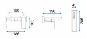 Rubinetto Da Vasca Rea Fenix Chrom