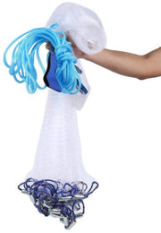 Reticolo per Pesci Nylon Monofibra 2,4m - Resistente all'Ossidazione - Lanciabile a Mano