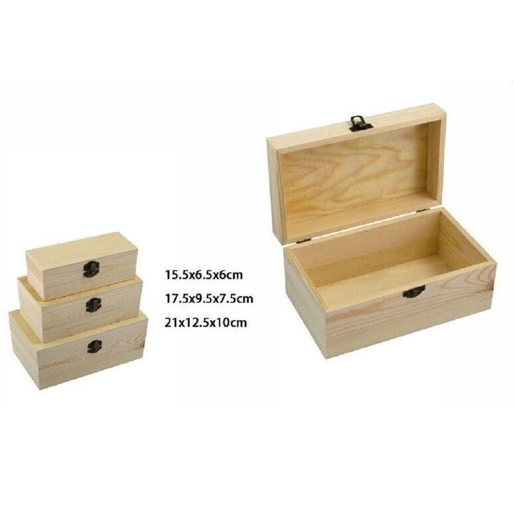 Trade Shop - Set 3 Scatole In Legno Decoupage Portagioie Matrioska Cofanetto 74016a Ly-dx198 -