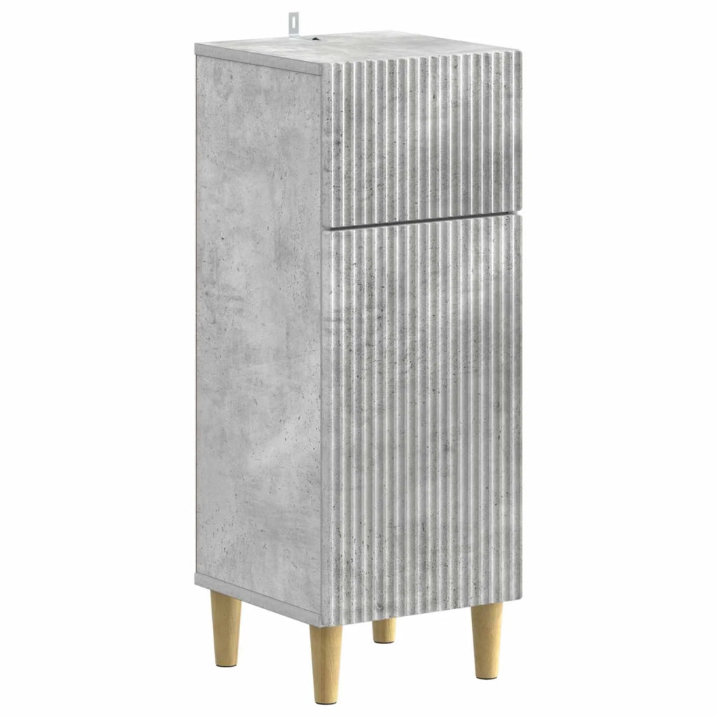Mobiletto da Bagno ARNHEM Grigio Cemento 30 x 31 x 80 cm 896608