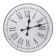 Orologio in metallo bianco nero cm Ø48x4,5