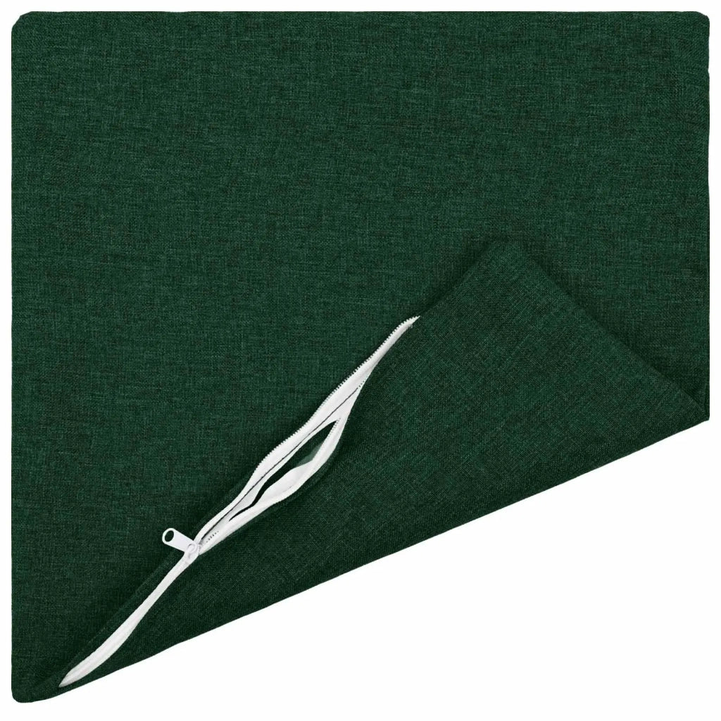 Federa 12 pz HEERLEN Verde Scuro 40 x 40 cm Tessuto 908316