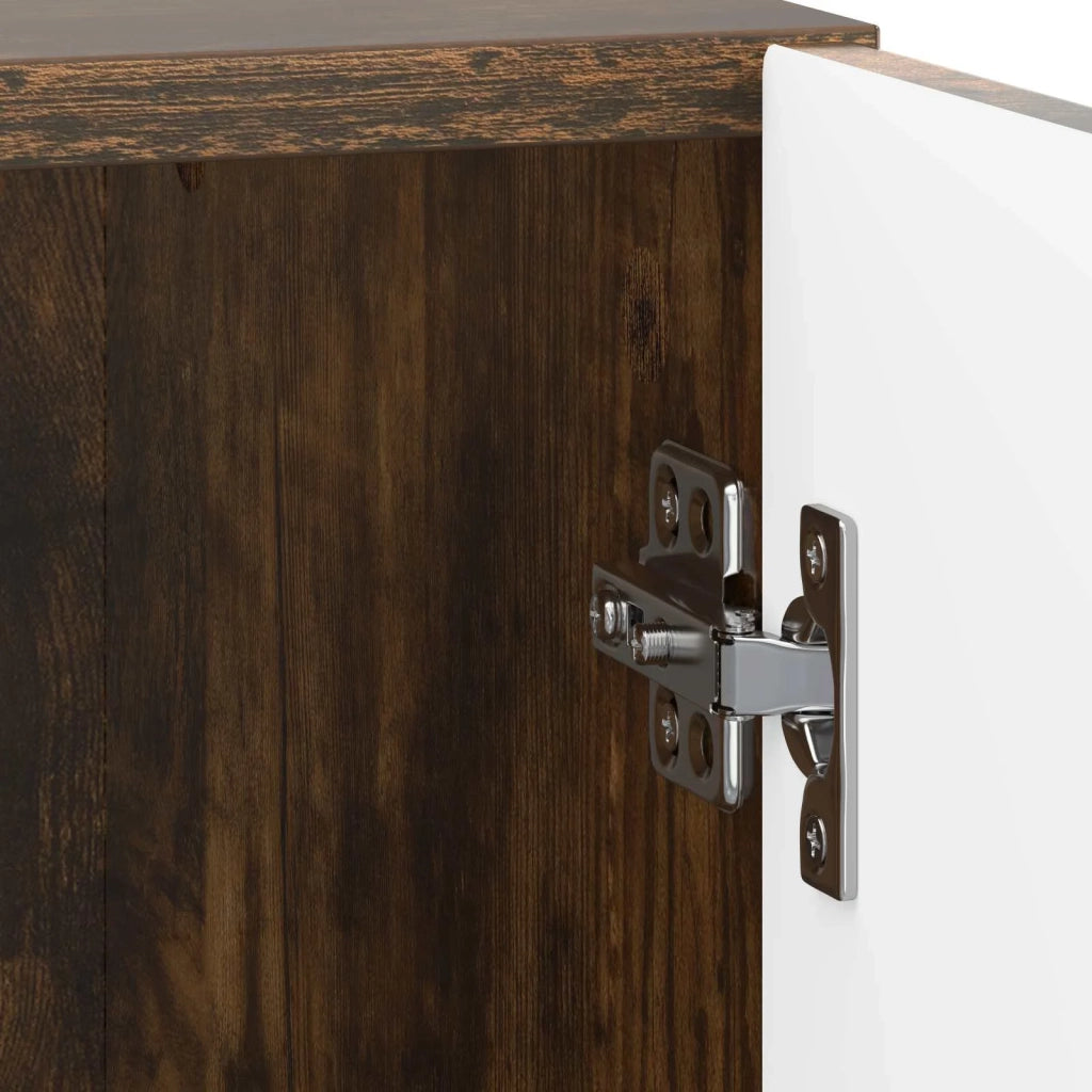 Comodino Rovere Fumo 43 x 34,5 x 47 cm Legno ingegnerizzato