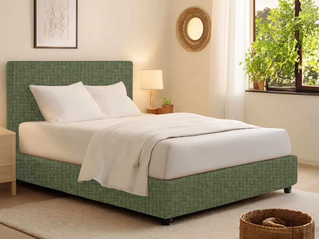 Rugby, Letto Singolo Sfoderabile Made in Italy, Verde