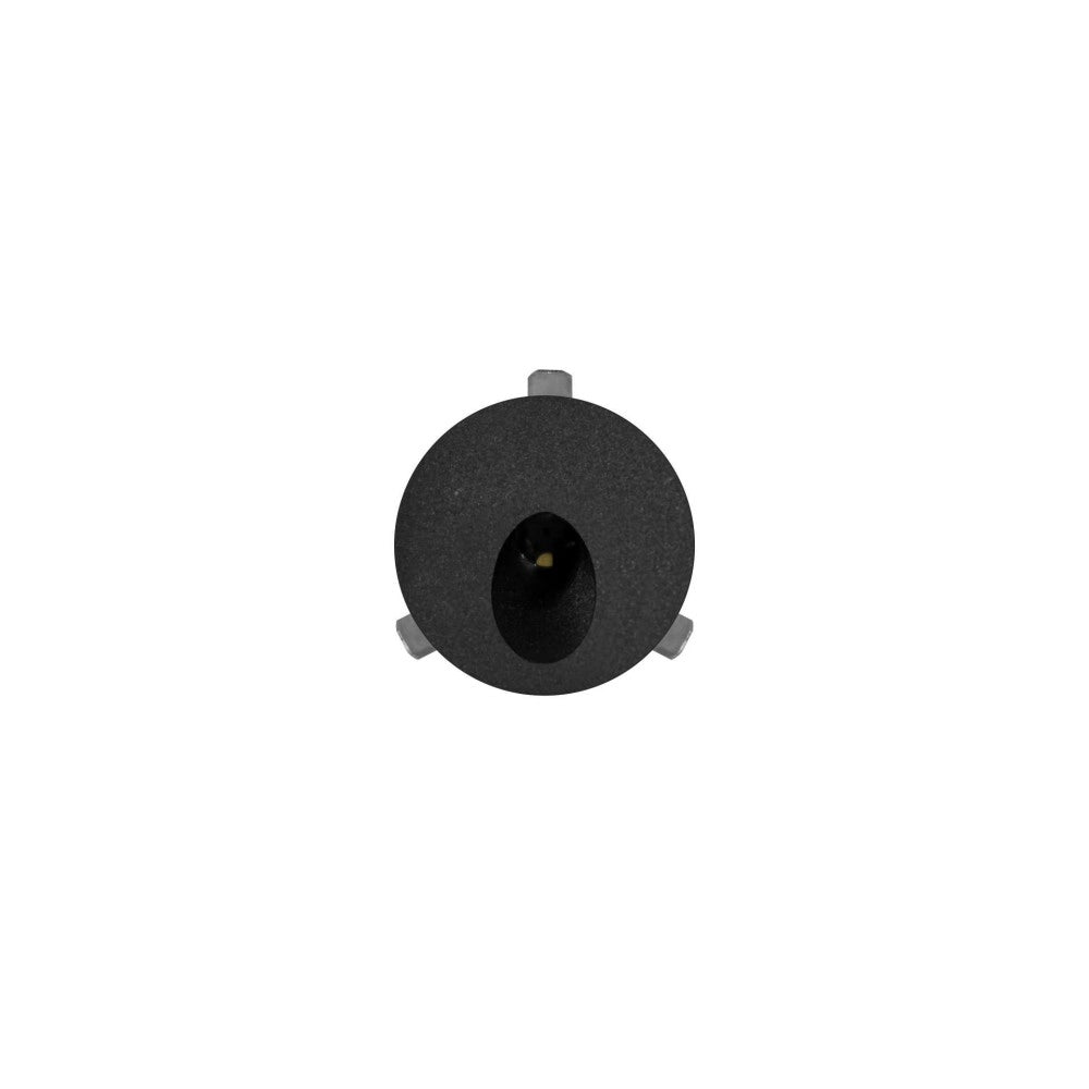 Polo - Luce da incasso segnapasso LED Beneito & Faure - 2W, Luce calda 3200K, 65° - Faretto da incasso Rotondo Nero