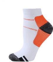 Supporto per arcata compressi - 2 paia - Calzini di supporto basso con allungamento - Calzini per fascite plantare - Calzini respiranti per attività all'aperto - Unisex - Ideali per fascite plantare, viaggi e sport - S/M