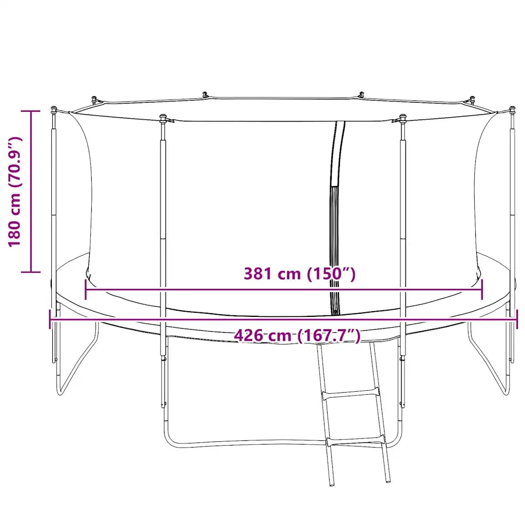 Rete di Sicurezza per Trampolino Rotondo 4,26 m CFW6809741