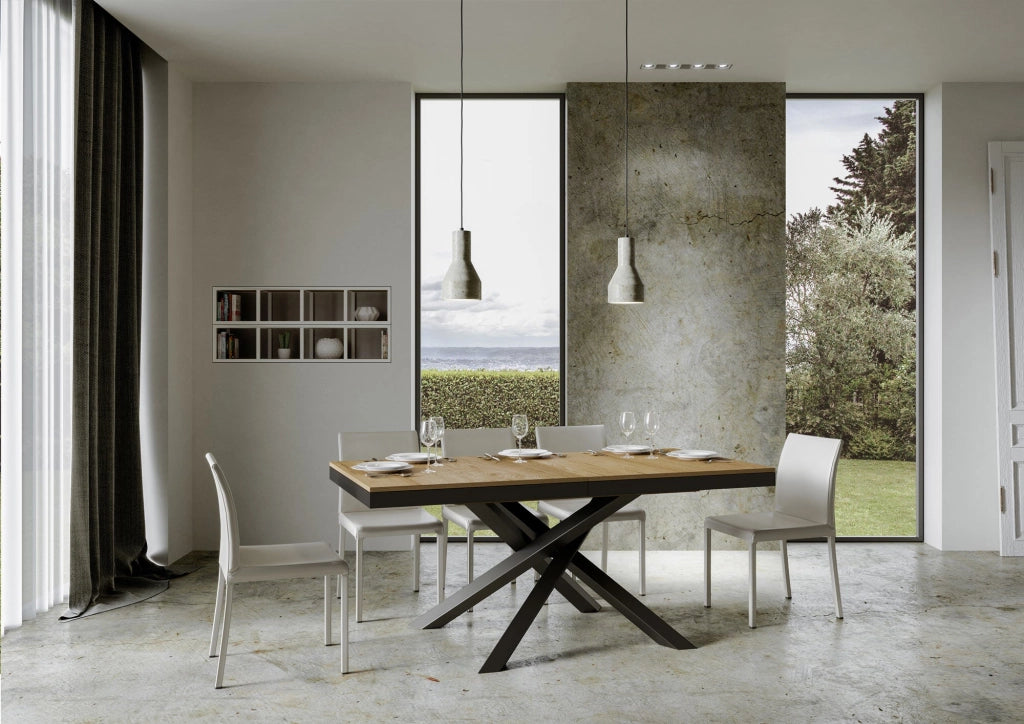 Tavolo Allungabile 160-420x90x77 cm Volantis Evolution Quercia Naturale