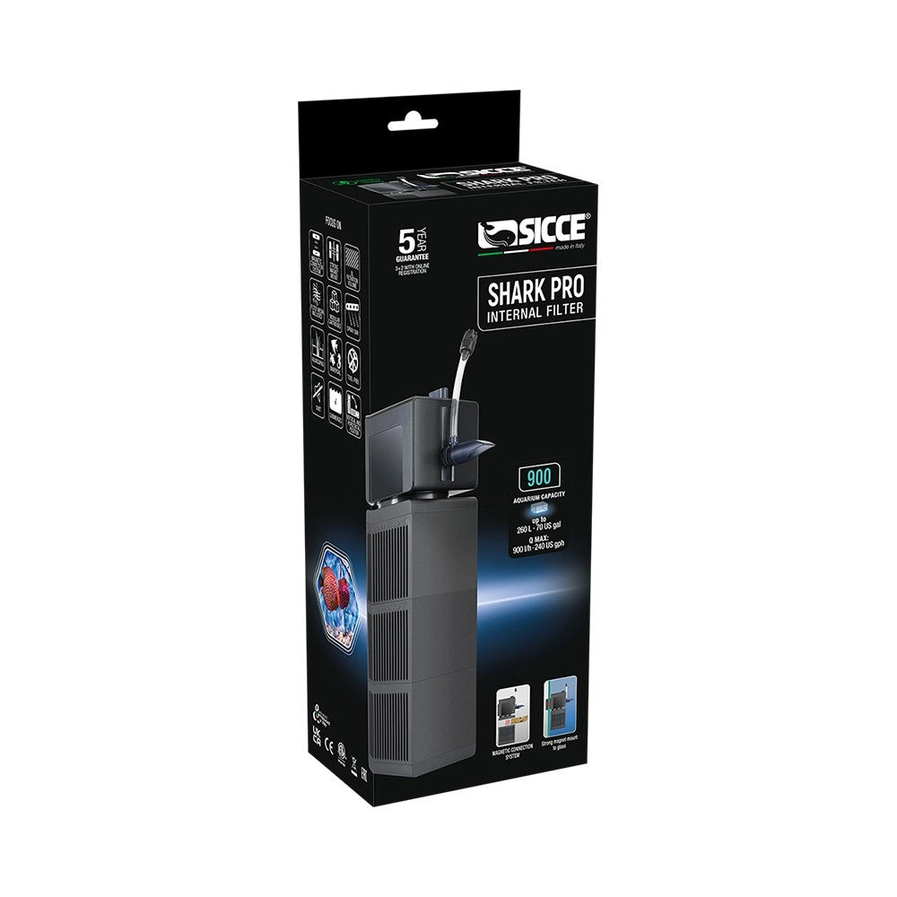 Sicce Shark PRO 900 - Filtro Interno Modulare con supporto magnetico