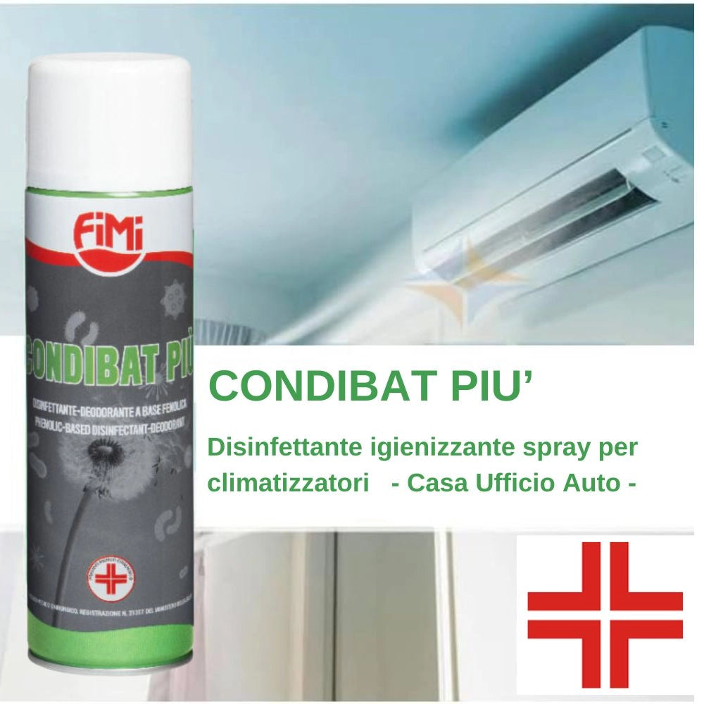 Condibat sanificante deodorante spray condizionatori 500 millilitri *** tipologia classico, confezione 1