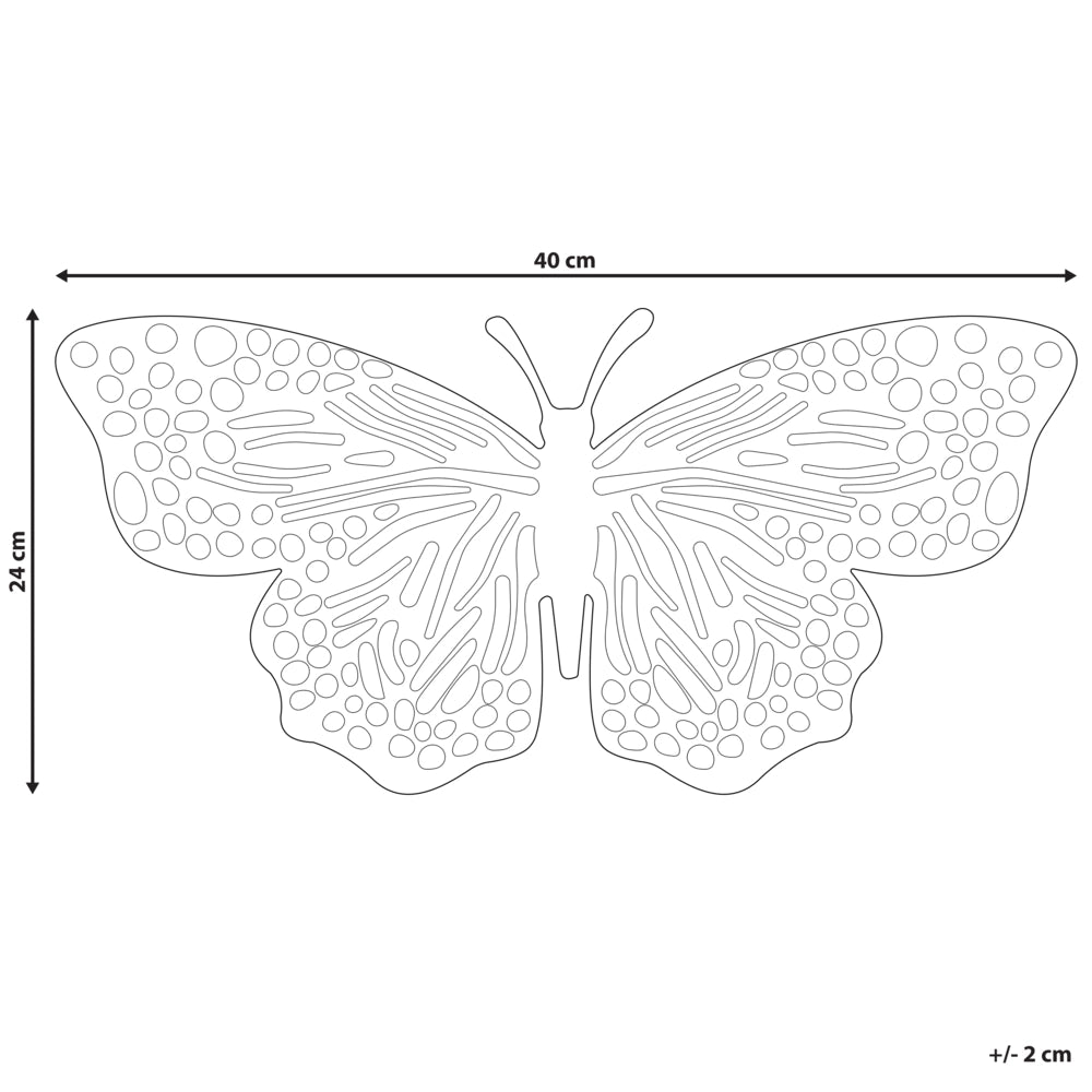 Decorazione domestica Metallo oro Farfalla a forma di tavola Figurina Design industriale moderno
