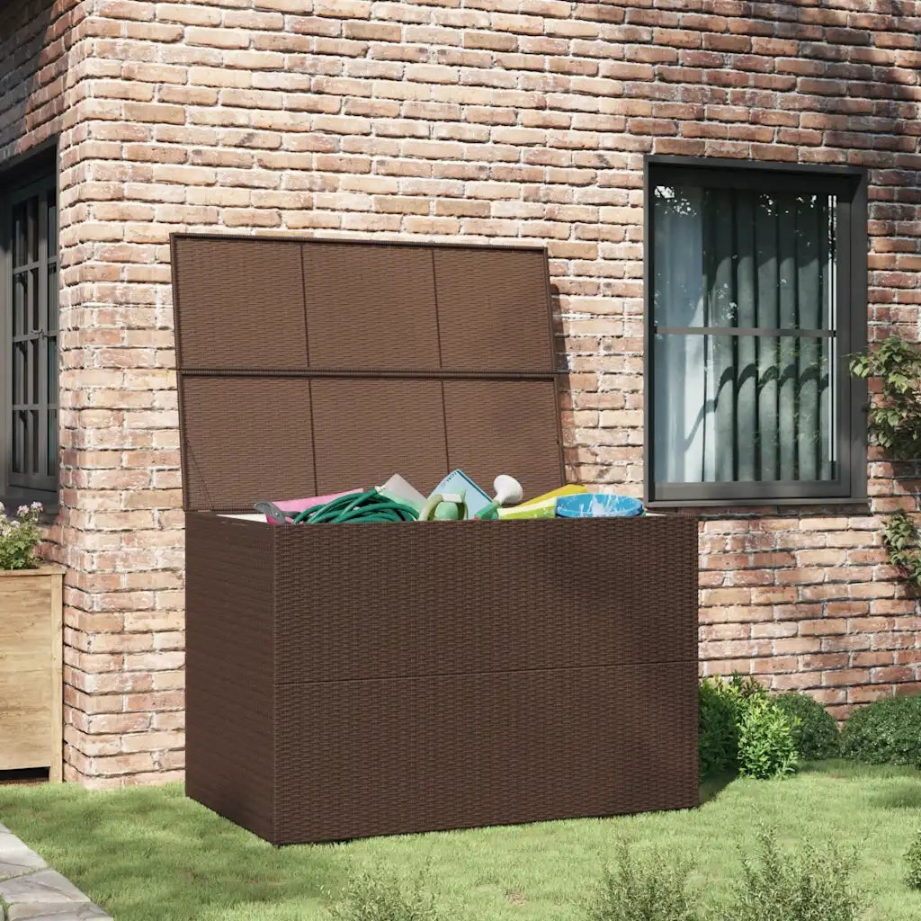 Baule da Giardino Marrone 150x100x100 cm in Polyrattan CFW9437188
