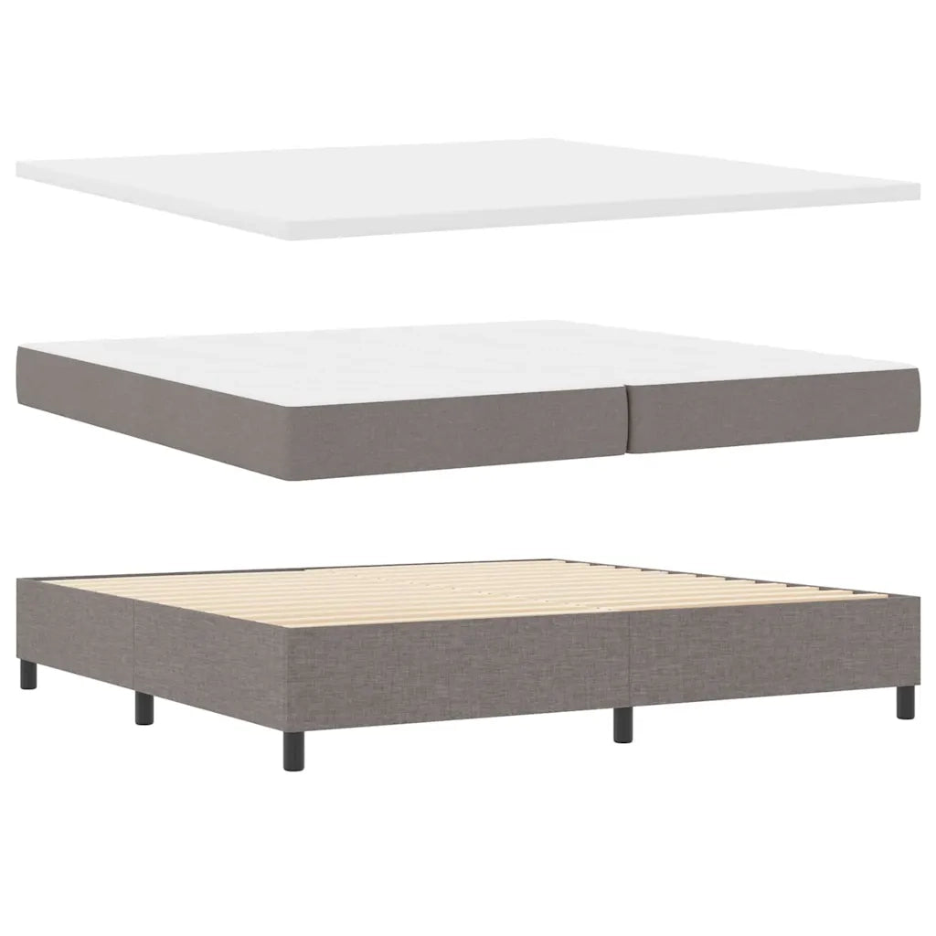 Letto a molle con materasso Talpa 200 x 200 cm Tessuto 3341669
