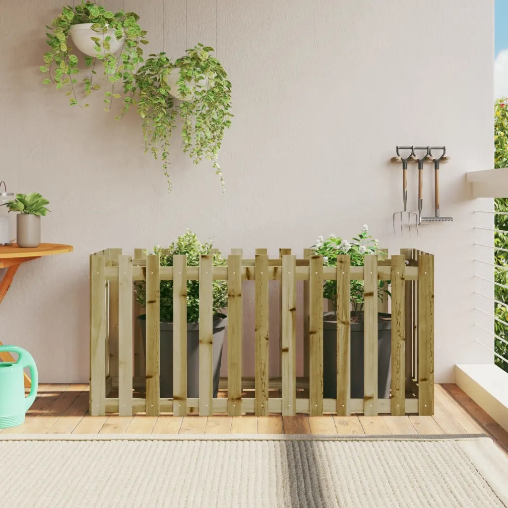 Fioriera da Giardino Recinzione 150x50x70cm in Pino Impregnato 832501