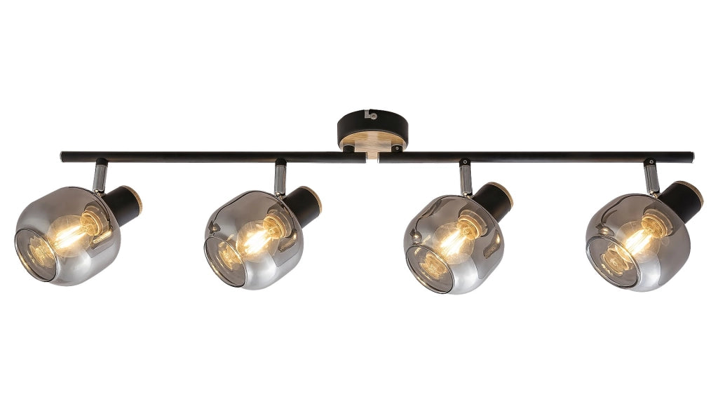 Plafoniera industriale Rabalux Salazar 4xE14 rovere