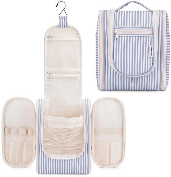 Toilette per Signore e Signora - Toilette per Ragazzi e Signori - Toilette per Signore e Ragazze (Strisce Grigio Blu (Piccolo))