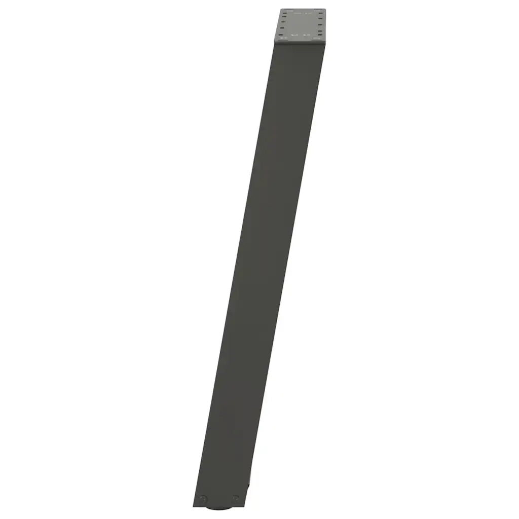 Gambe per tavolo da pranzo a forma di U 2 pz Antracite 50x(72-73) cm Acciaio 4012786