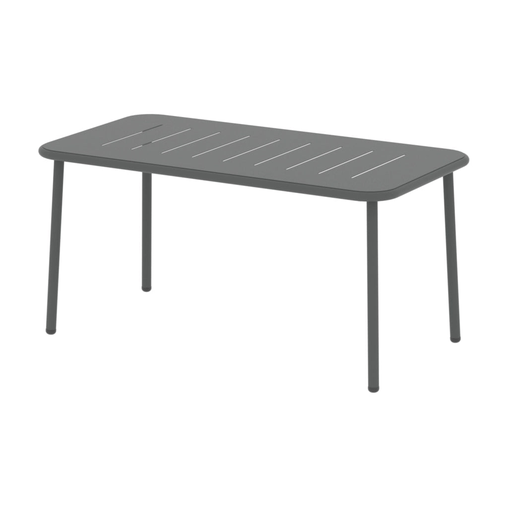 Set Andria di 4 Mobili da Giardino in Acciaio Tavolino Panca e 2 Sedie - Antracite casa.pro