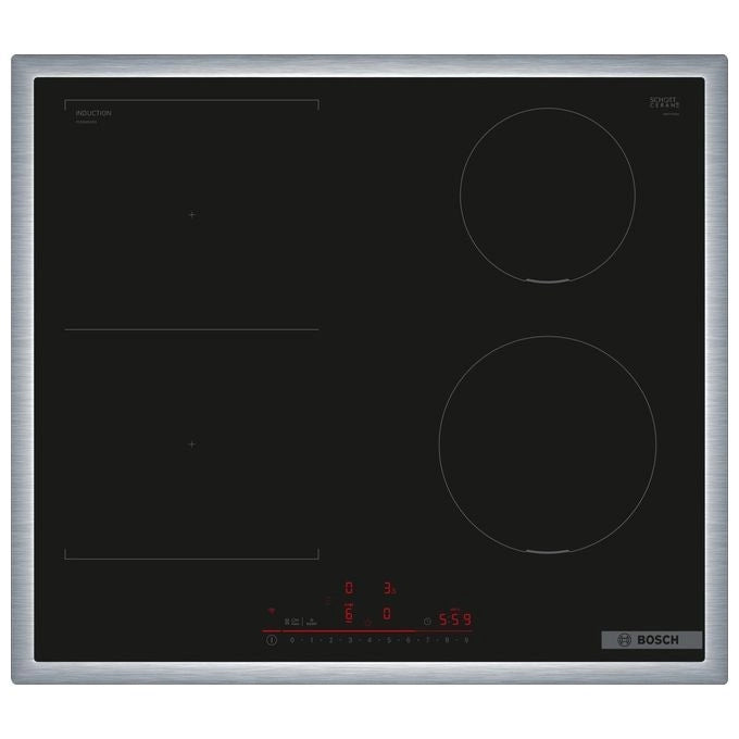 Bosch Serie 6 PVS645HB1E Piano cottura a induzione 60 cm Nero, con profili