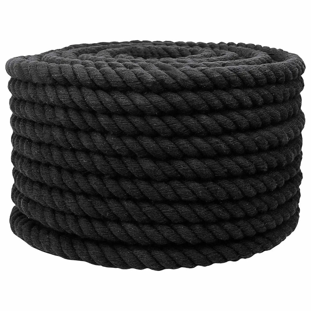 Corda di Cotone 20 mm 50 m Nero 100% Cotone 42011825