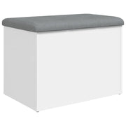 Panca contenitore bianca 62x42x45 cm in legno ingegnerizzato