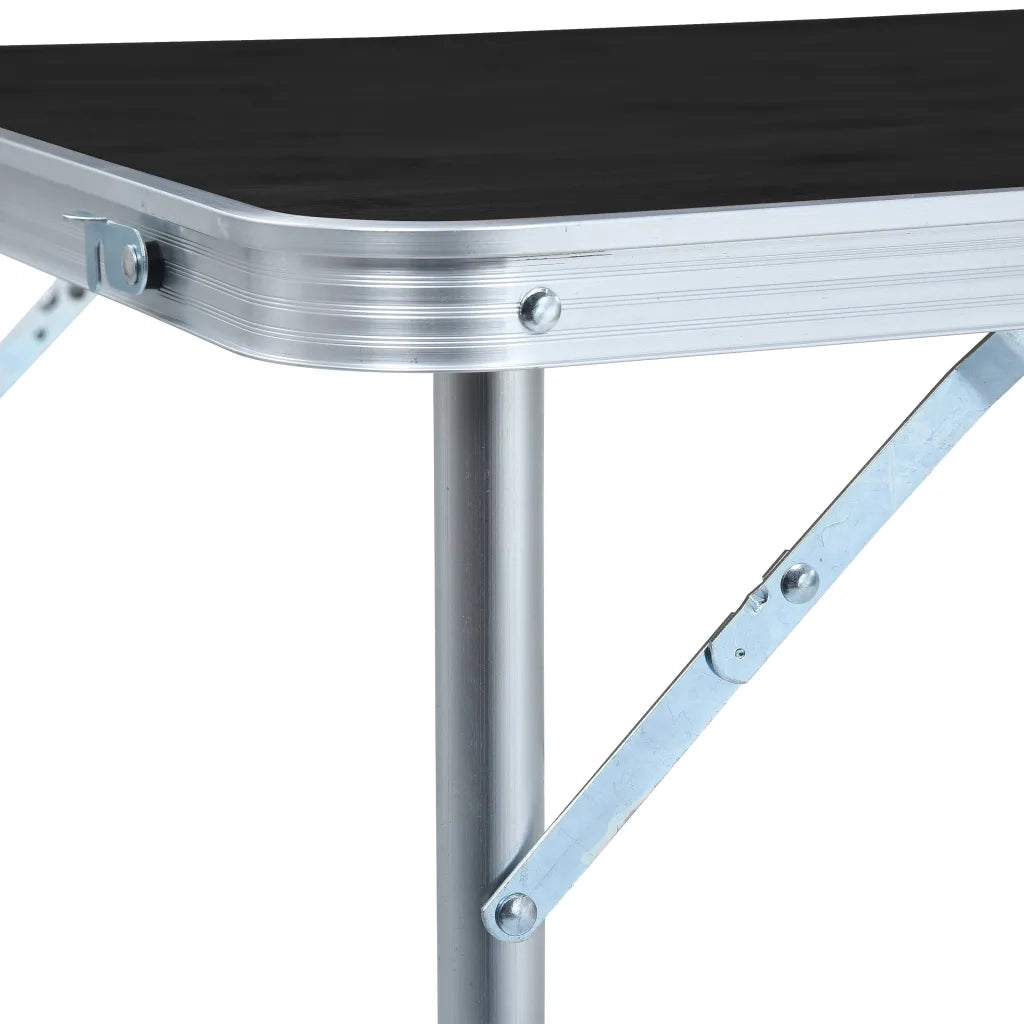 Tavolo da Campeggio Pieghevole in Alluminio Grigio 120x60 cm CFW4351416