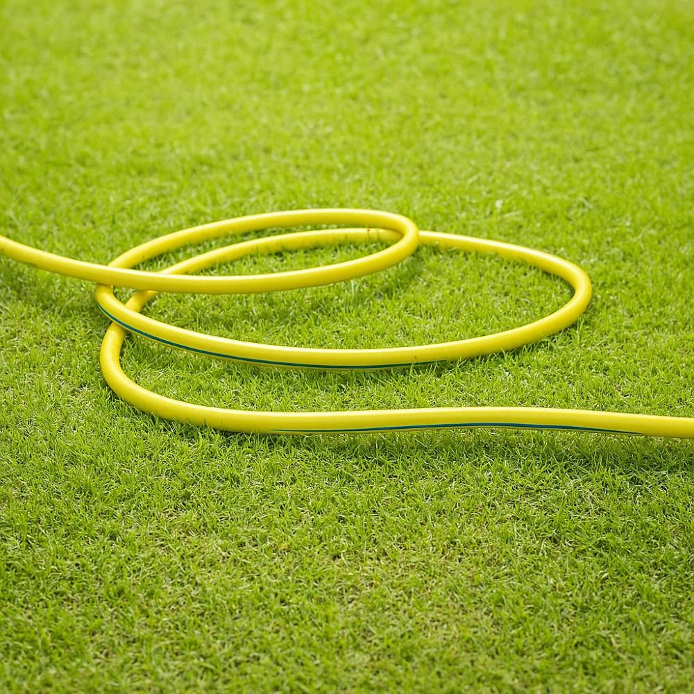 Tubo innaffio per irrigazione 6 strati antitorsione Giallo Flessibile 1" e 1/4" da 25 mt