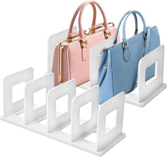 Set di Organizzazione per 2 cassetti - 35 x 14,5 x 15 cm - 10 pareti divisorie - Organizzatore verticale per borse - Cassettiera con ripartitori di pannelli - Ripartitore di pannelli