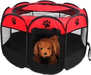 Tenda per animali per cani e piccoli roditori - multifunzionale e lavabile - 1 pezzo - rosso - 81 x 45 cm
