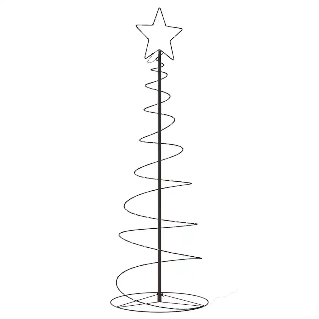 Albero di Natale | Decorazioni natalizie a LED 100 LED Bianco Caldo 150 cm