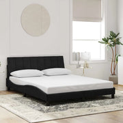 Giroletto senza Materasso Hanko Nero 160x200 cm in Velluto
