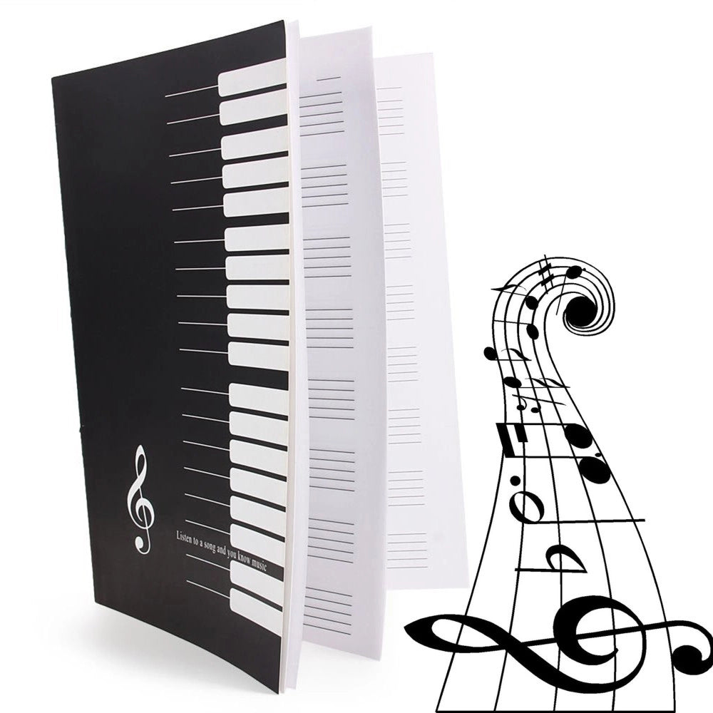 Trade Shop - Pentagramma Quaderno A4 Maxi Musica Spartiti Spartito Musicale 30 Fogli -