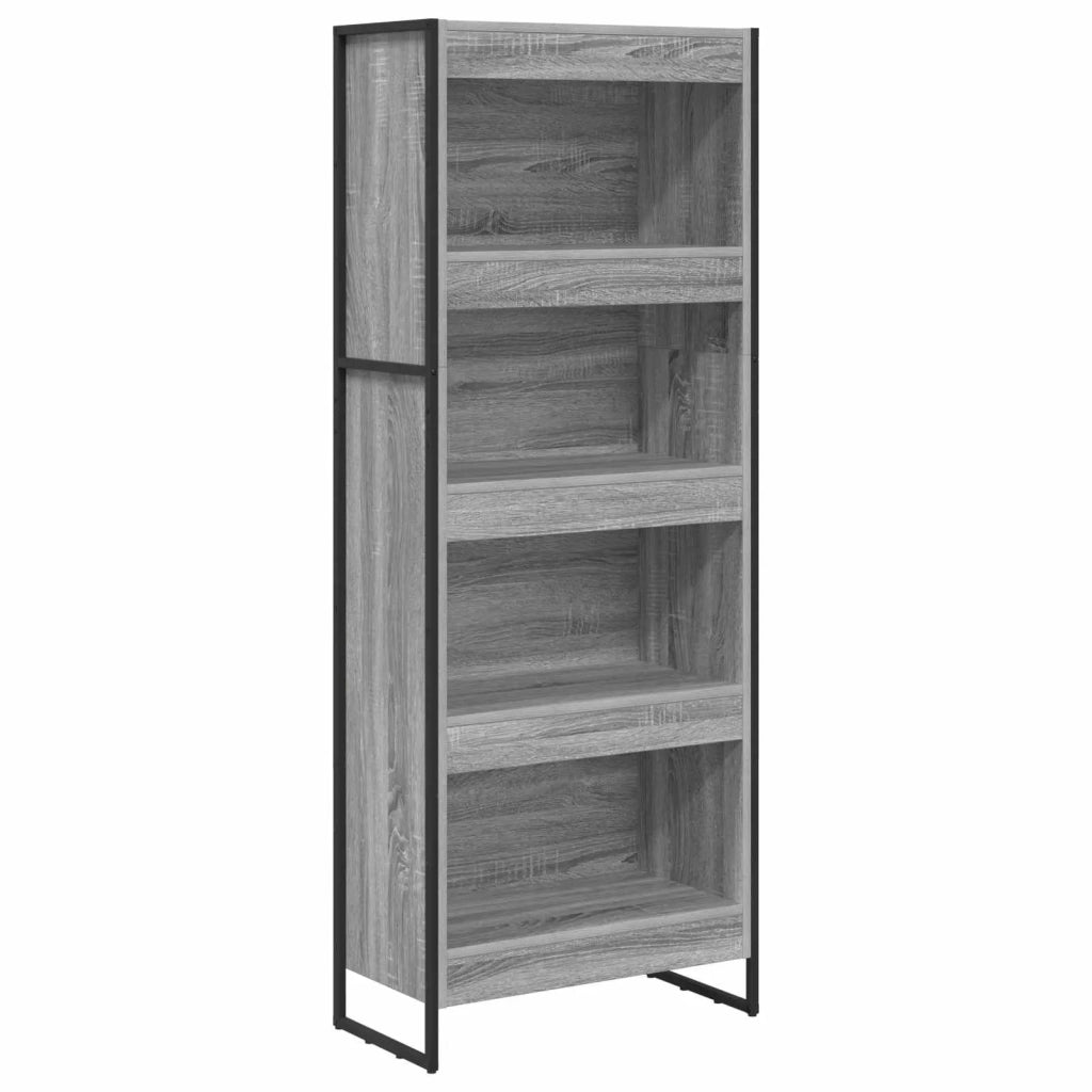 Armadio per Libri Grigio Sonoma 60 x 30 x 155 cm