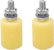 2 Set di Porte Scorrevoli per Guida a Rulli Nylon Resistenti per Garage e Giardino