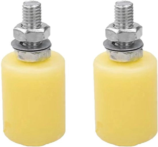 2 Set di Porte Scorrevoli per Guida a Rulli Nylon Resistenti per Garage e Giardino