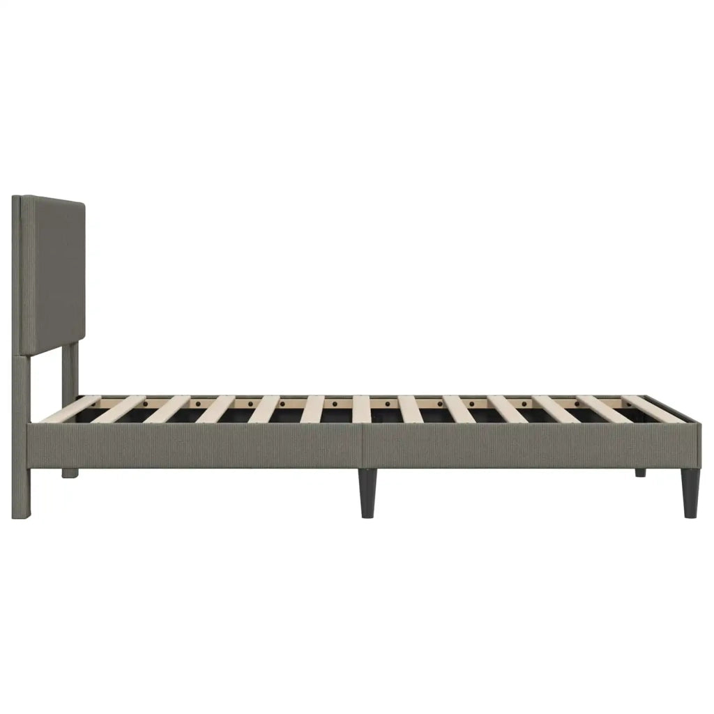 Struttura del letto Grigio Chiaro 100 x 200 cm Tessuto in Cords 42027716