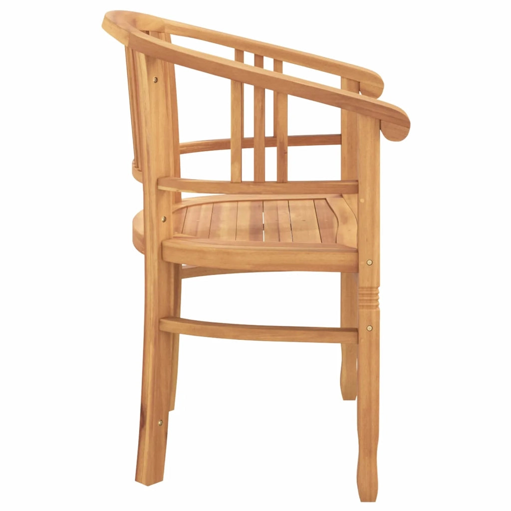 Sedia 2 pcs Marrone 63 x 58 x 89 cm Legno di teak solido 42008383