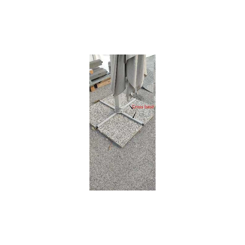 Ombrellone Noah alluminio palo lateraleantracite m3x3h2,42 con cover