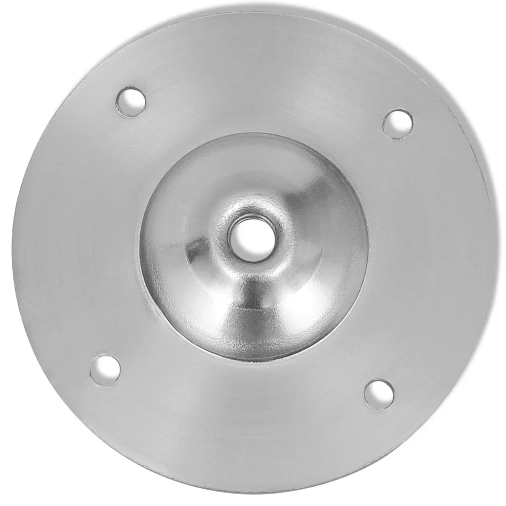 Set di 2 robuste gambe telescopiche regolabili per tavolo 60 x 710 x 1100 mm per ufficio/soggiorno acciaio inox argento 02_0046263