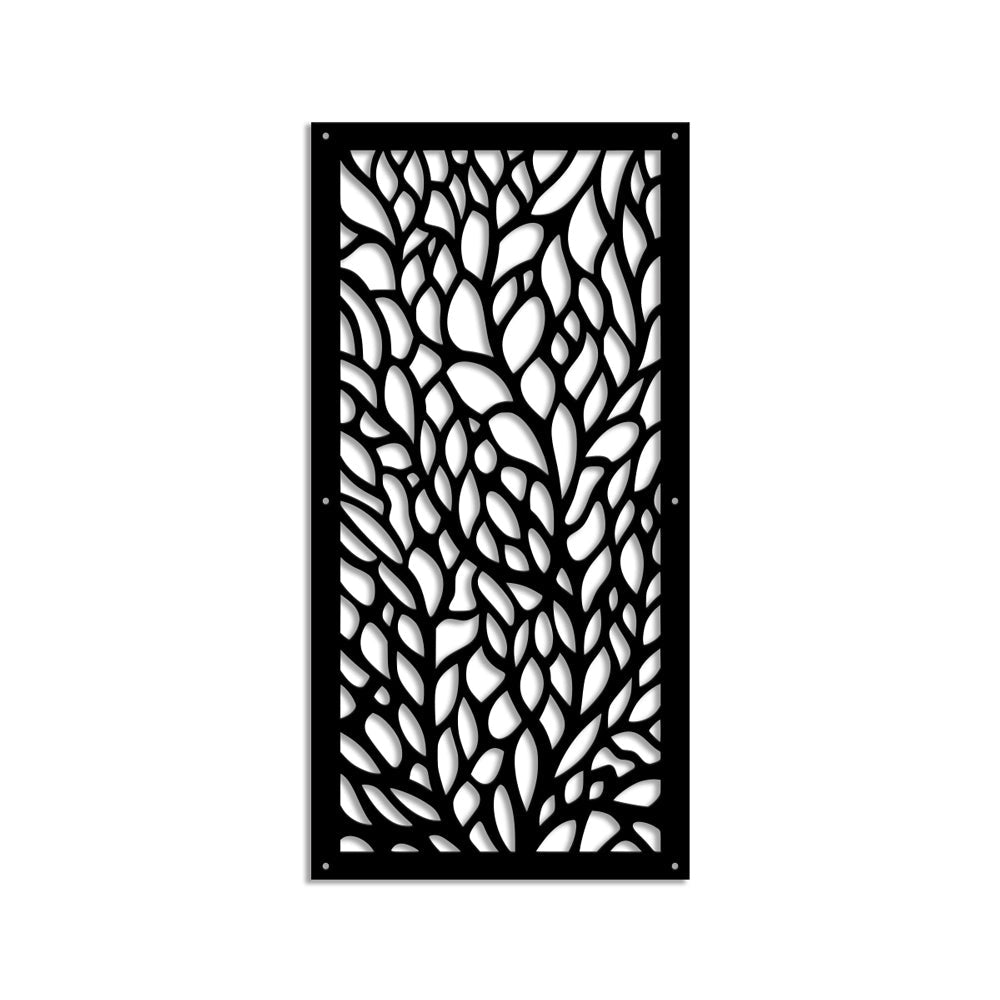CODIUM - Pannello in PVC traforato - Parasole Colore: nero, Misura: 98x198 cm