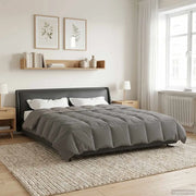 Duvet Invernale Grigio chiaro 240 x 260 cm Microfibra 42026096
