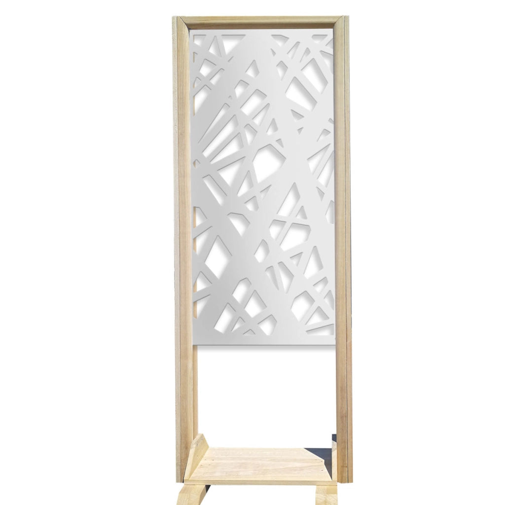 DIAGONAL LARGE - Separè - Paravento modulabile - 70x190cm - in Legno e PVC Colore: bianco