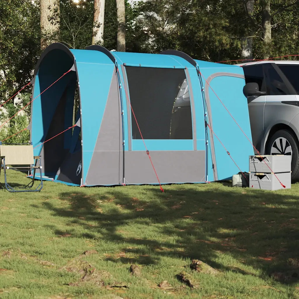 Tenda da Campeggio da Auto per 4 Persone Blu Impermeabile 4009498